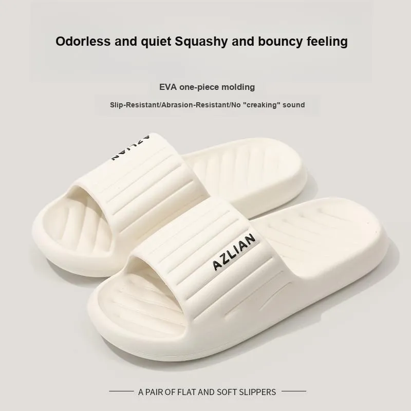 Foot Recreation Summer Squashy And Bouncy Feeling Soft Soled Indoor Bathroom Bathing Slip Resistant Home Slippers-9