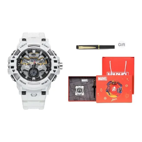 MARVEL Электронный + Кварцевый Механизм Часы Мужские Черный Циферблат