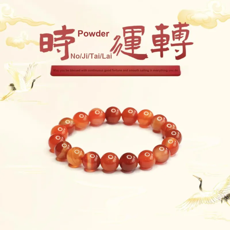 Ryukyu Natural Agate Jade Bracelets Unisex-1