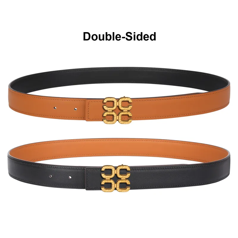 CATELLES Top Grain Cow Leather Leather Belts Women's Width  3cm-25
