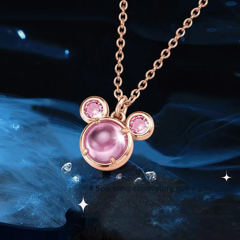 Disney Magic Colors Series S925 Silver Necklaces Women's-40