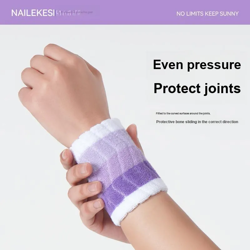 NAILEKESI Running Tennis Badminton Basketball Wristbands Protective 2 Pack Gradient Collection Unisex-20