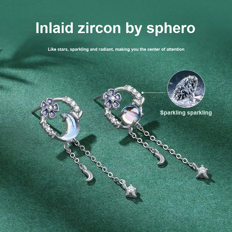 Diamond International 925 Sterling Silver Earrings Women's-4