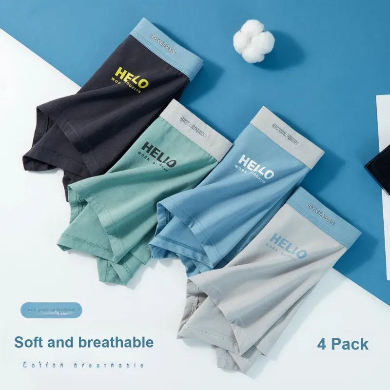 H YXIANG Underpants Men's 4 Pack-2