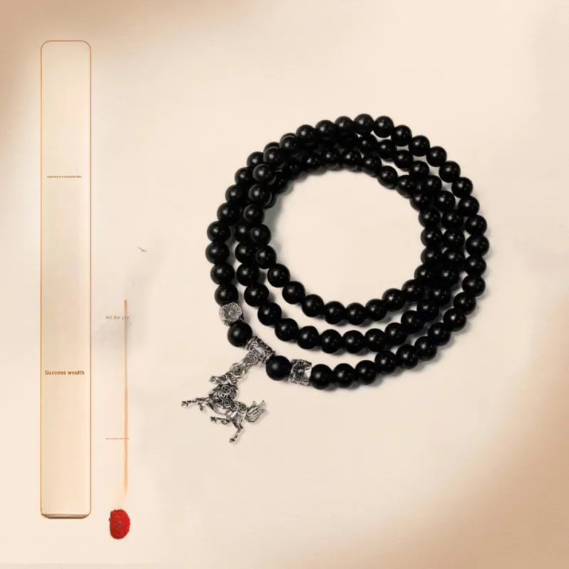 The Years Are Quiet Ebony Bracelets Unisex-13