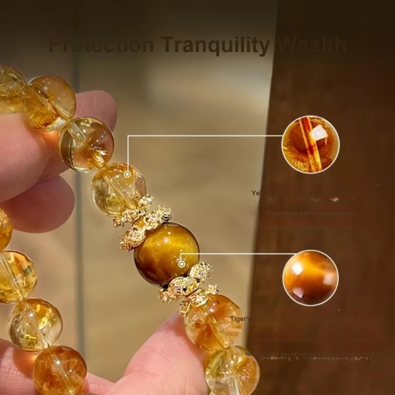 Stone On The Line Crystal Jade Bracelets Unisex-2