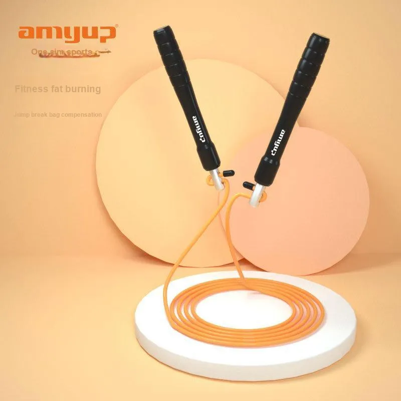 AMYUP Fitness Training Non Countable Jump Ropes Fitness Crowd PVC Steel Wire Rope, Carbon Alloy Controller 3m-1