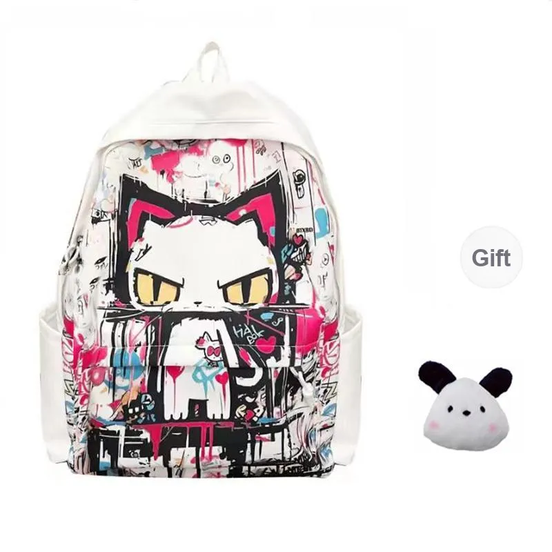 PAIBLOKS Nylon Backpack Regular Unisex Multicolor-2