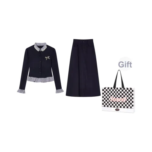 STARFEI Комплект с юбкой Женские Темно-синий