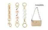 Gold-Tone Extender Chain (Pig Nose Chain+Small Daisy+Pearl)