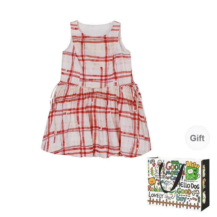 BVODE Sleeveless Dresses Women's Plaid Tulip Skirt Shopping Bag-0