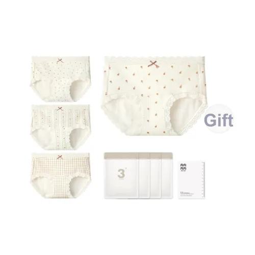 YOUNEI Хлопок с маленьким цветком + Bo Хлопок + Stripe Хлопок + Маленький Сетка Хлопок Женские Трусики-бикини