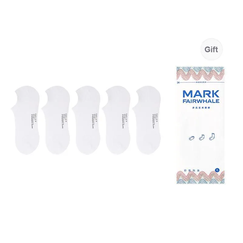 FAIRWHALE Ankle Socks Men's Box 4-Pack-0