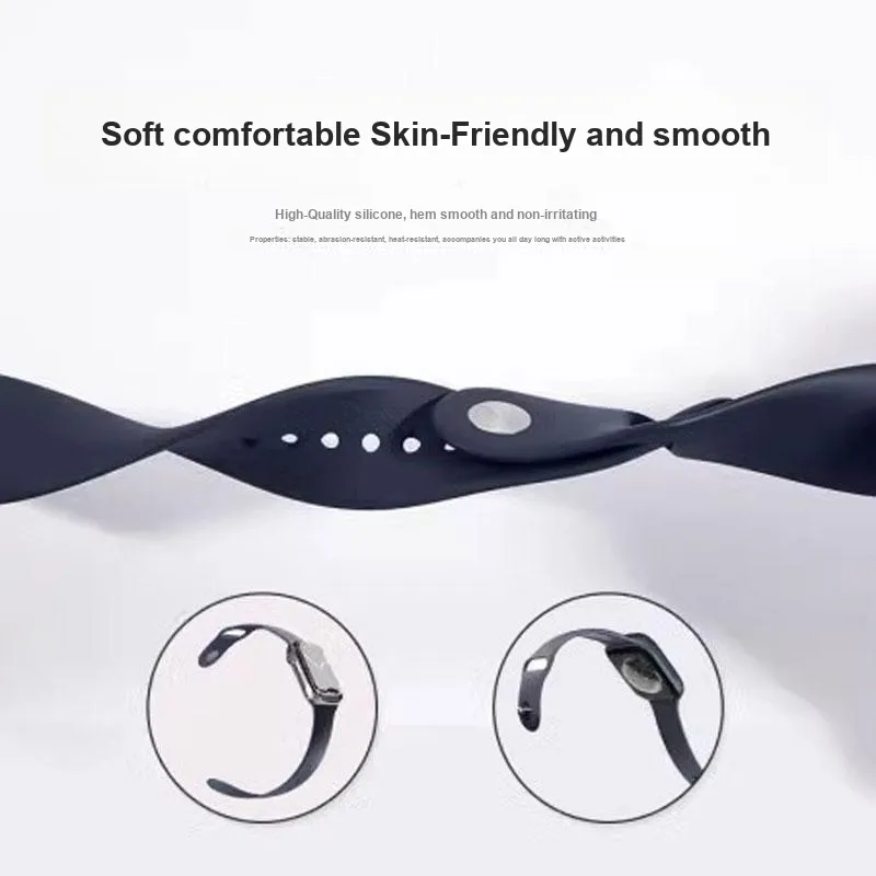 MUZHITIANKONG Apple Compatibility Watch Band Silicone Material-3
