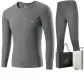 Men's Crew Neck Clothing Sets (Dark Gray) 100% cotton Antibacterial Soft/Shopping Bag Included