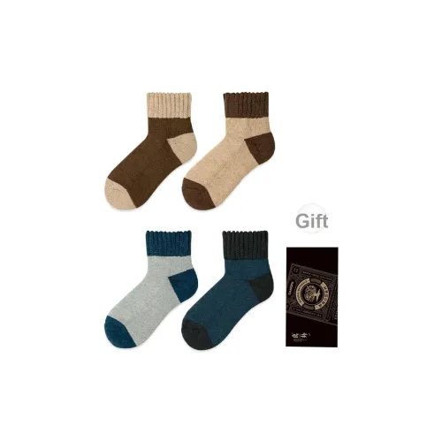 LIANGPU Носки Crew Мужские Коробка из 4 пар