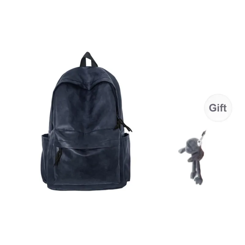 URBAN FOREST PU Backpack Unisex Gray/Blue/Coffee-6