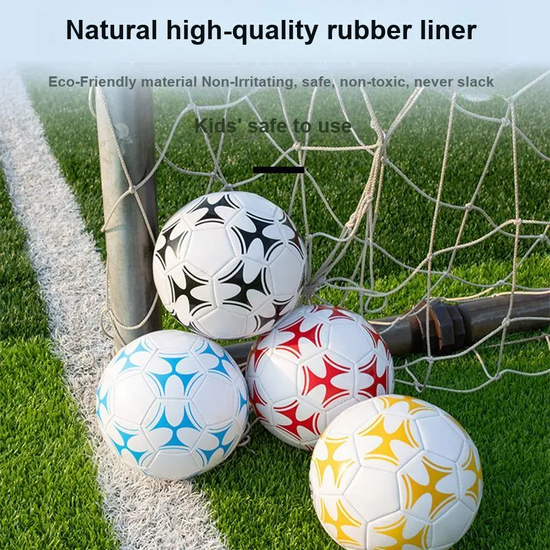 UMA Size 5 Soccer PVC Machine Stitched Soccer Ball Yellow-4