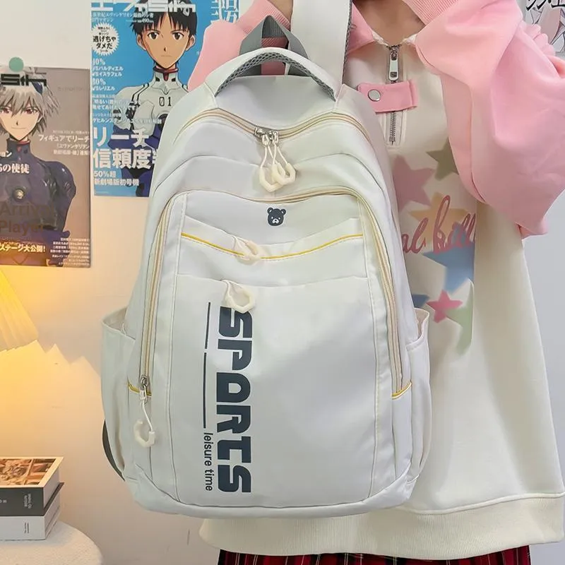TOUTSEUL YOLO Canvas Backpack Regular Women's Pink/White/Black/Blue-6