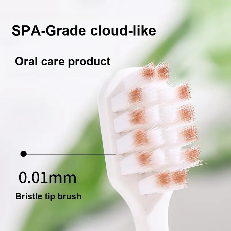 ORALGOS Premium Fashion Manual Toothbrush Improve Yellow Teeth, Freshen Oral, And Remove Teeth Stains Family Pack 5 Pcs-3