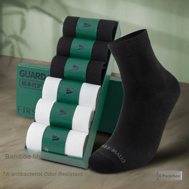 FIRS Mid Calf Socks Men's 6 Pack-8