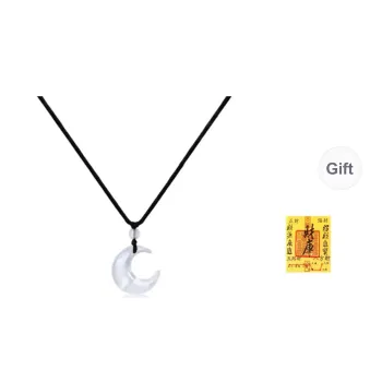 Kim Ka Fook Glass Cat Eye Necklaces Unisex
