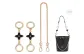 [Gold]Four-Leaf Clover Extender Chain 10cm*2+Decorative Chain