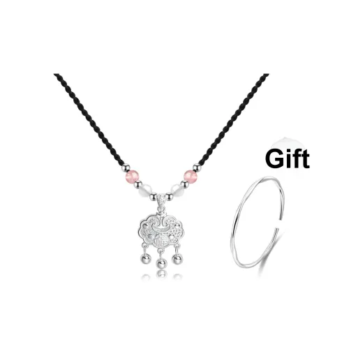 Lao Feng Xiang Серебряные Ожерелья Унисекс