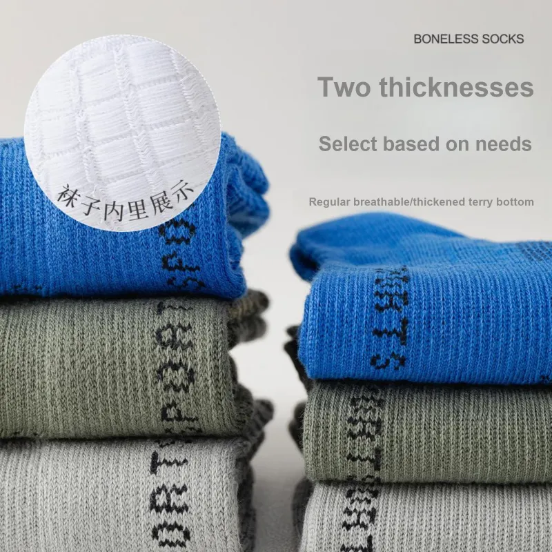 XXLLG Mid Calf Socks Men's 4 Pack-3