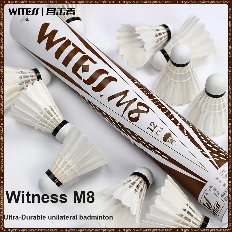 WITESS M8 12 Pack Duck Feather Competition Exclusive Shuttlecocks-1
