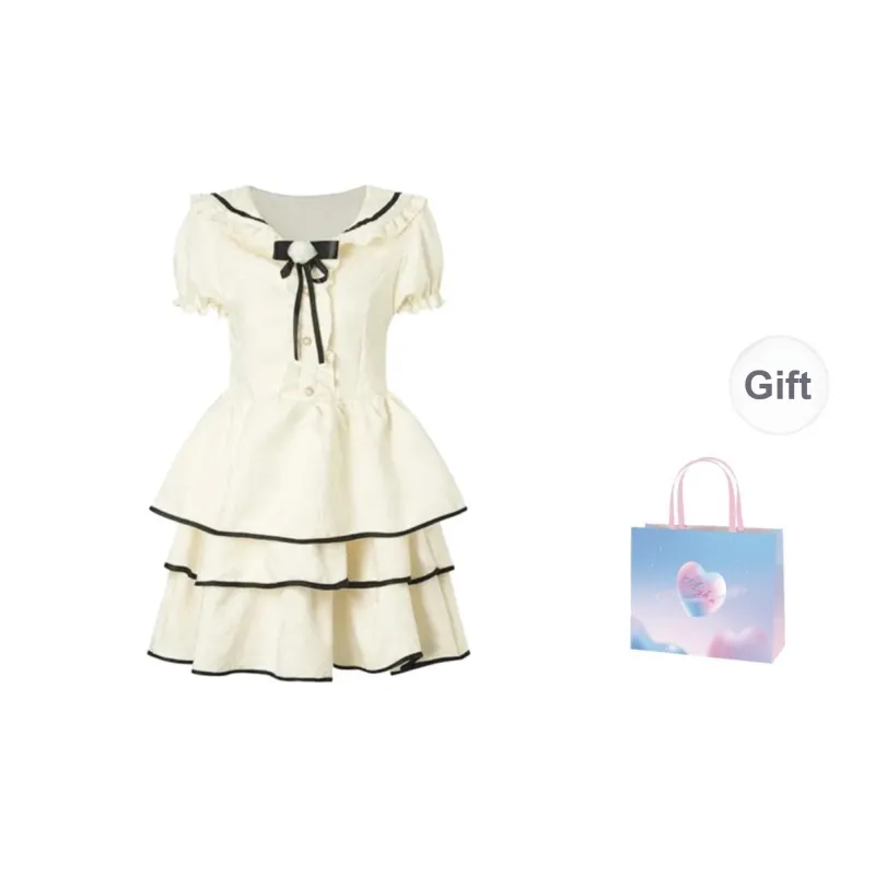 KUNZHUDAXIANG Short Sleeved Dress Women's-6