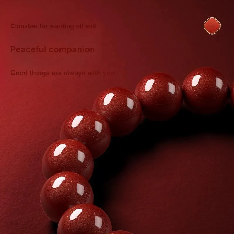 Harf Cinnabar Jade Bracelets Unisex-28