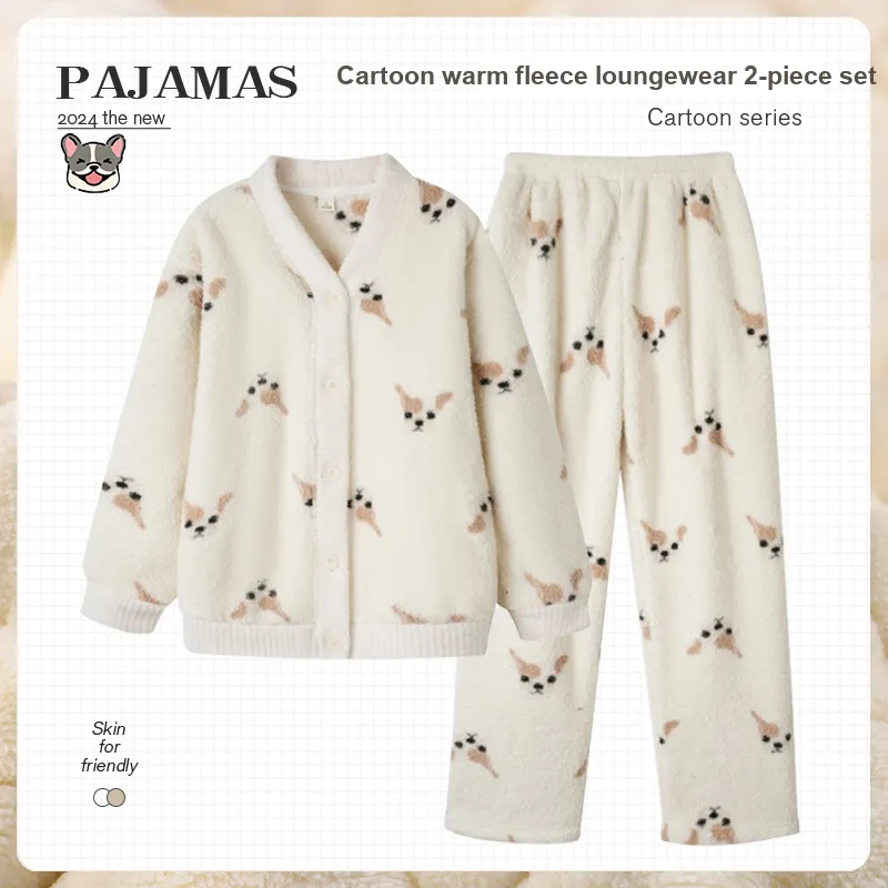 O'MESIK Pajama Set Women's White-1