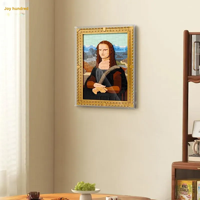 LIGHT YOUR BRICKS Compatibility Building Block 31213 Mona Lisa's Smile Storage Box Model Accessories-2
