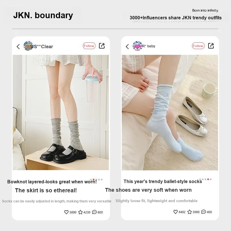 JKN Knee High Socks Women's 1 Pack-3