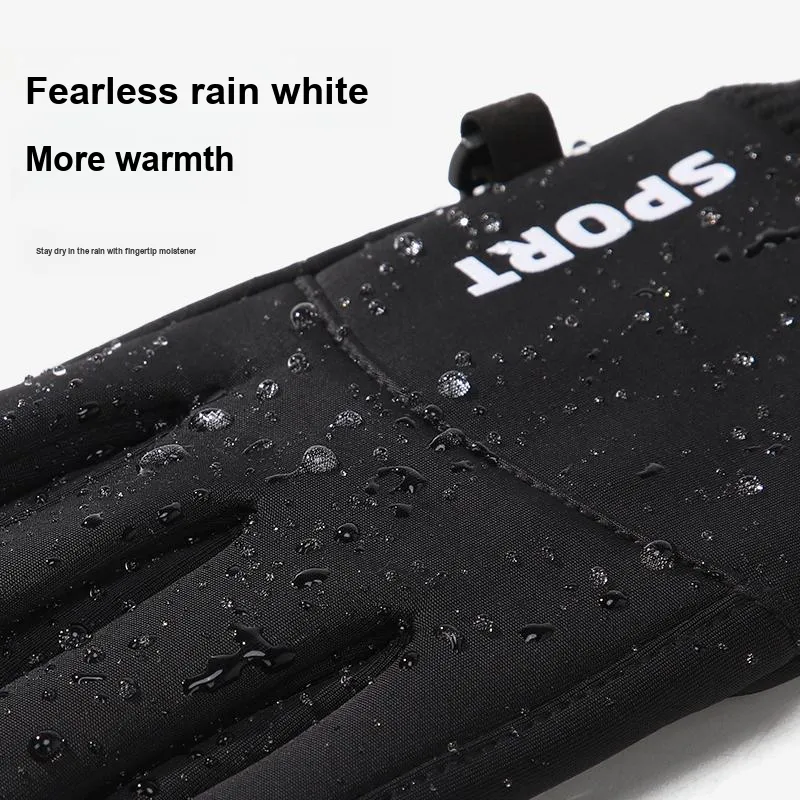 NANJIREN Thin Fleece Warm Gloves Men's-2