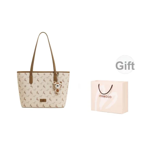 Miao Di Сумка из искусственной кожи сумка для покупок сумка через плечо обычная женская молочно-чайный абрикос