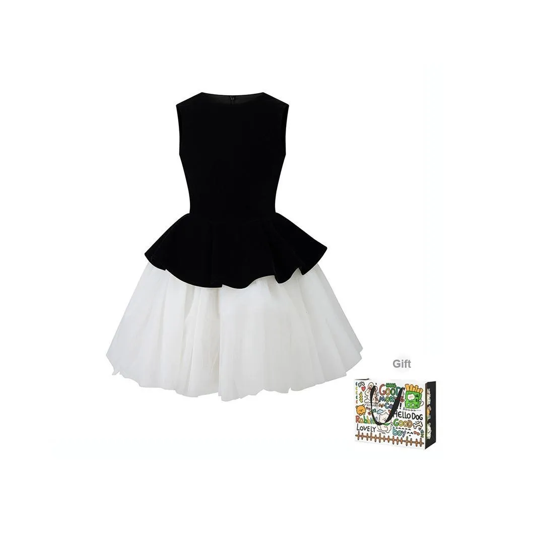 OURUOKE Без рукавов Платье Женское Черная Сумка для покупок Включена