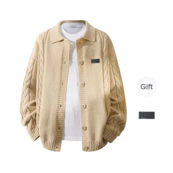 YOSICIL Knitwear Unisex Beige Apricot