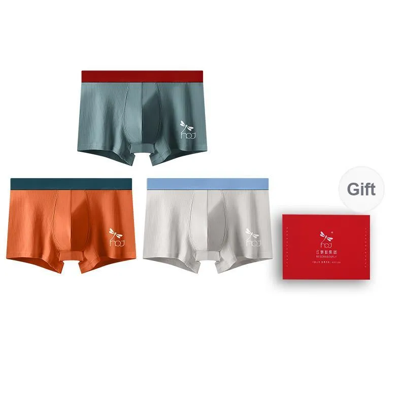 RED DRAGONFLY 50S Pure Cotton Underpants Men's Box 3 Pack-16