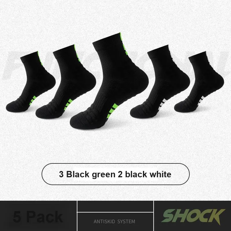 ROBINHOOD Basketball Socks Men's 5 Pack-7