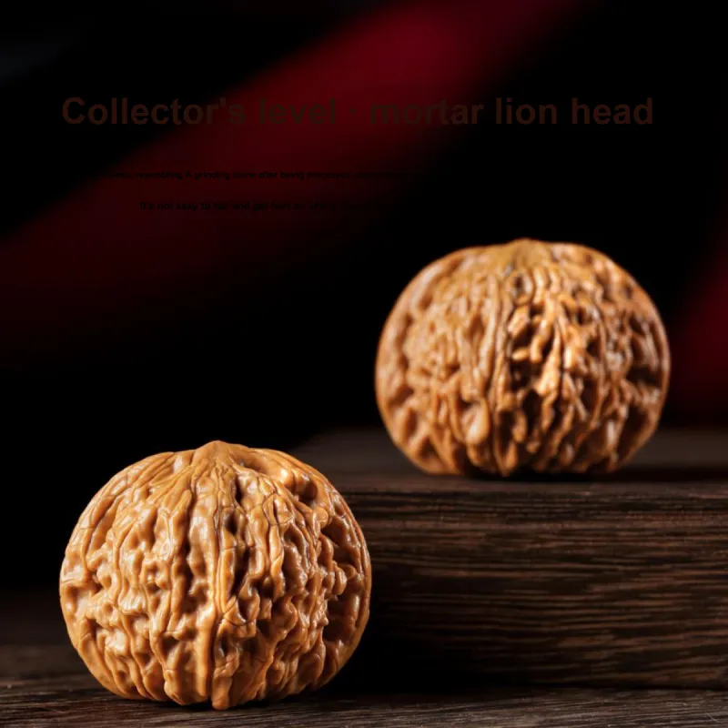 FANGYUANXIAOFU Walnut Fine Handicraft Handheld Frog Head High End Collector's Level Premium Unisex-2
