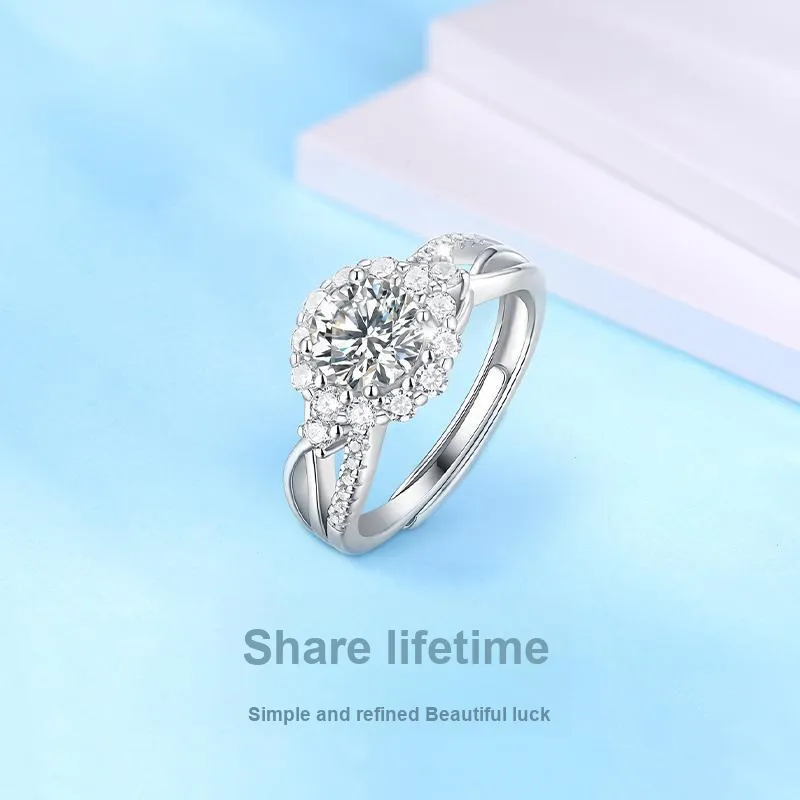 JINLIUFUJIXIANG S925 Silver Rings Women's-3