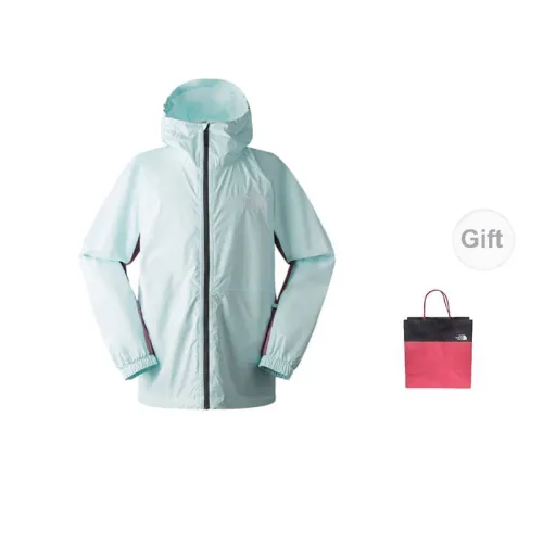 THE NORTH FACE Windbreaker Jackets Men Light Blue+Gift Bag