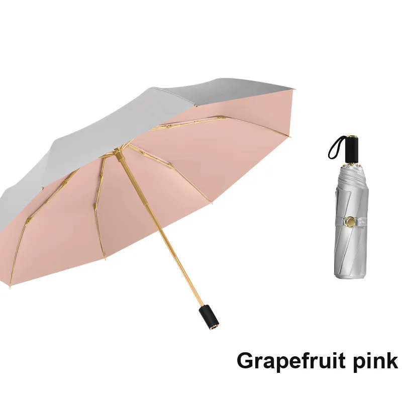 TIANWEI UMBRELLA Double Layer Titanium Silver Sun Umbrella With UV Protection All Weather Solid Color Umbrella-7