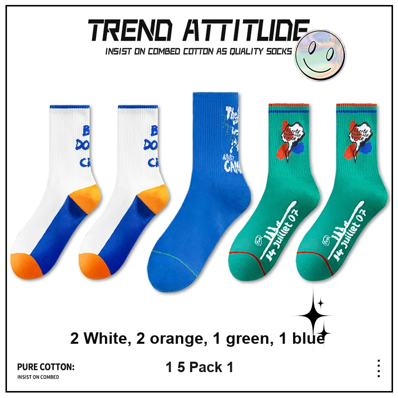 ROBINHOOD Mid Calf Socks Men's 5 Pack-1