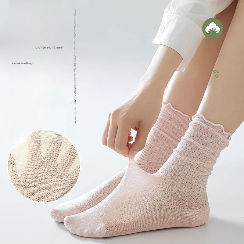 MIIOW Knee High Socks Women's 5 Pack-4