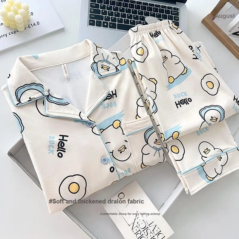 DanceBees Pajama Set Women's Ecru-1