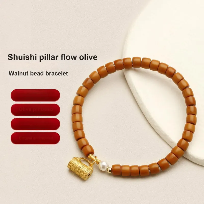 Phoenisess Olive Pit Bracelets Unisex-1
