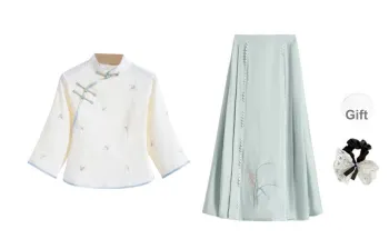 PAVEA Two Piece Skirt Sets Women's